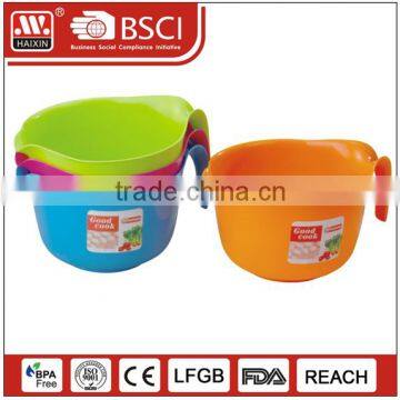 With SGS &EU Certification dishwasher safe food salad container bowls plastic with handle