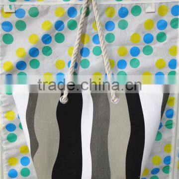 canvas rope handle shopping bag