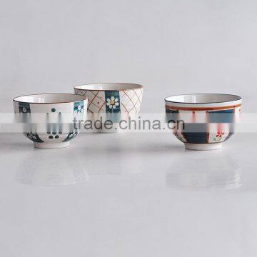 4.5INCH ceramic hand painting ramen bowl,Japanese and Korean style noodles bowl,ceramic bowl with hand painting