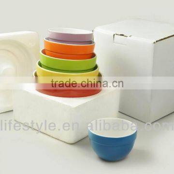 6 Pieces Colored Mixing Bowl Set photo-4