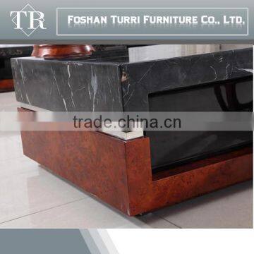 Luxury Furniture Modern Italian Marble Travertine tv Stand photo-5