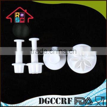 NBRSC Four-piece Floriated Printing Cookie Press Mold Pastry Stamp photo-6