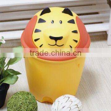 Houseware Cartoon Plastic Garbage Bin/rubbish Bin/Waste Bin With Lid for Children photo-5