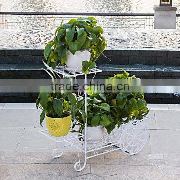 YS91524 fashional balcony metal flower pot holder outdoor for garden decoration