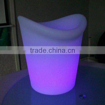 plastic direct price rechargeable colorful led champagne bucket