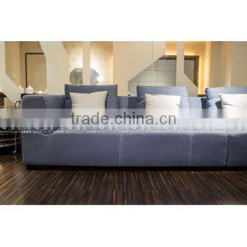 2016 Latest New L Shaped Sofa Designs Linen Fabric Sofa photo-2
