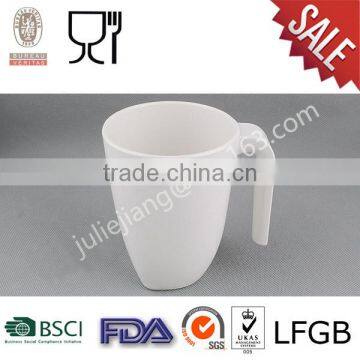 Fashion One handle white cool Melamine cup/mug for Dinnerware