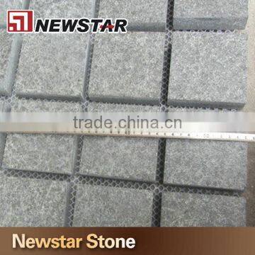 Cobblestone black paving stone black basalt pavers