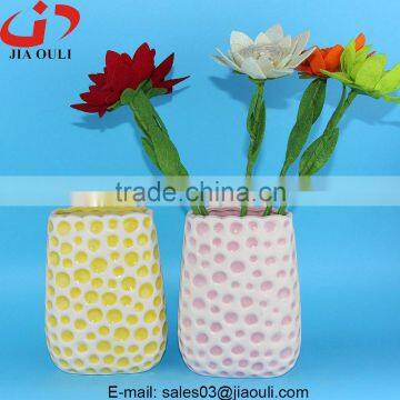 2016 Hot Sale New Home Decoration Piebald Ceramic Flower Vase photo-4
