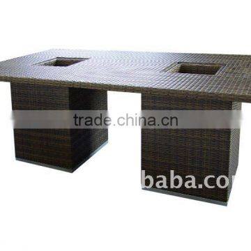 patio table pe rattan NT09304