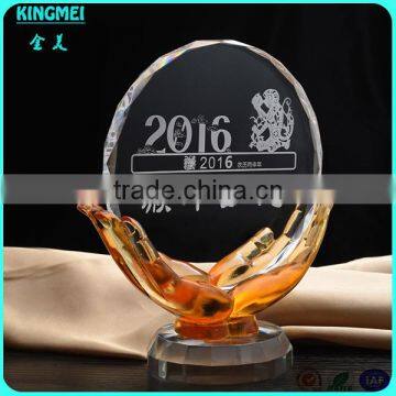 Wholesale Hands Shape Crystal Trophy, Crystal Glass Award, Crystal Sports Trophy photo-3