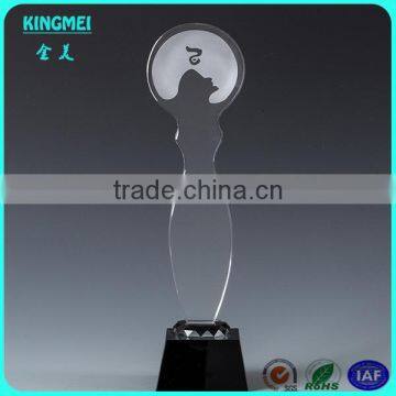 Wholesale Crystal Glass Angel Trophy for Gifts,crystal Oscar Awards photo-3