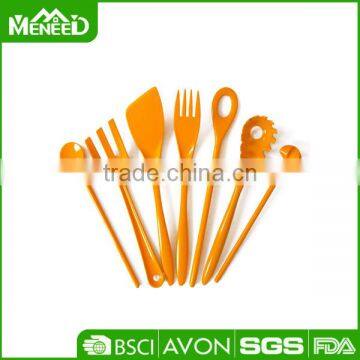 New items 7pcs kitchen appliance, orange plastic basting set