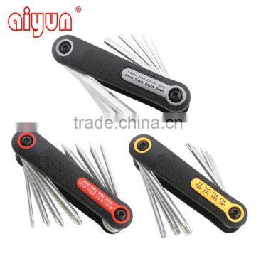 T Type Handle Hex Wrench(spanner) Foldable hex key wrench folding Aluminum Alloy