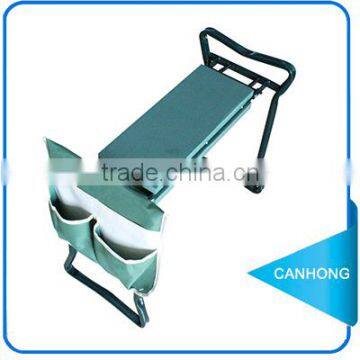 Garden kneeling bench with side bag/kneeler