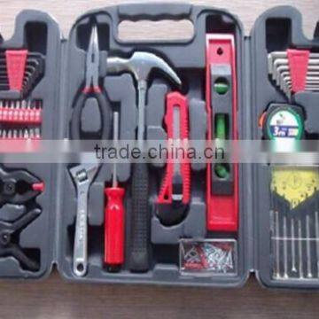 High quality 125pcs hand tools set with plastic folding case