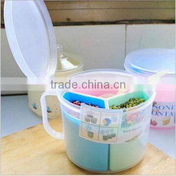 Custom One Big Box + 3 Samll Box Food-Grade Plastic Seasoning Container Storage Box Spice Case Supplier photo-3