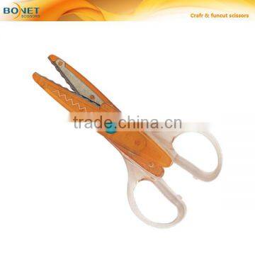 S72014 4-1/2" unique edges and borders transparent shaped craft scissors