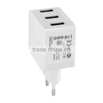 Customized EU Plug 5V 3.1A 3 USB Charger photo-2