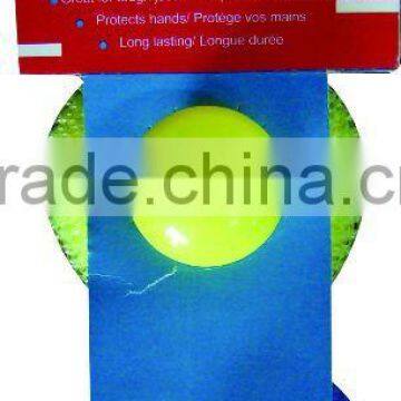 Kitchen scrubber ball with plastic handle