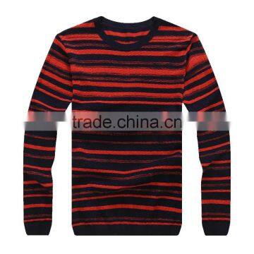 Raidy boer Men's O neck fashion stripe cotton knitwear/sweater