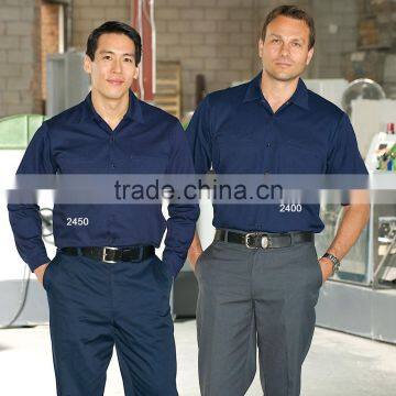 65/35 Poly/Cotton Workwear Custom Mens Work Shirts photo-2