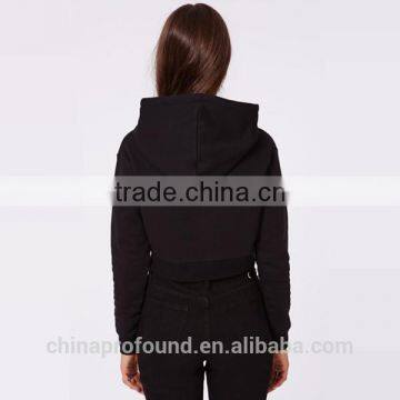 Custom Crop Hoodies For Women Wholesale Cropped Hoodies Sweatshirts Crop Tops Wholesale photo-2