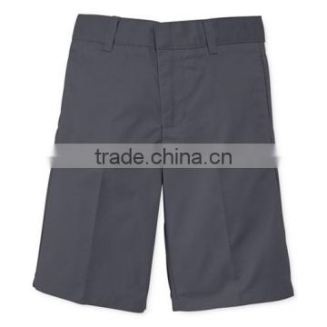 Boys' Uniform Husky Fit Flat-Front Shorts