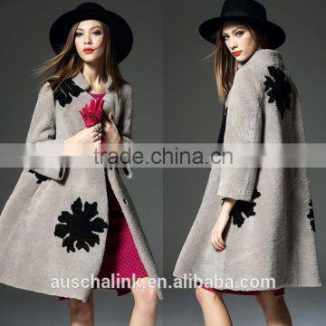 2016 German Style High Quality Windproof Womens Wool Coat photo-6