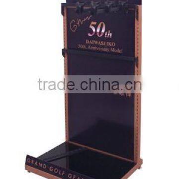 Freestanding Rose Gold Frame Universal Slotted Golf Club Standards