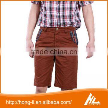 Factory direct heavy washed 100% cotton canvas cargo shorts men half pants