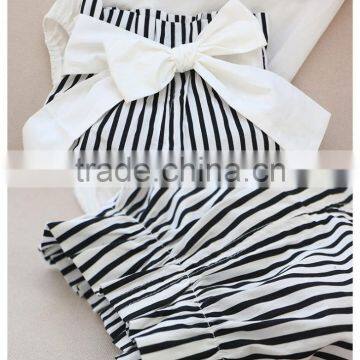 New Baby Girl Western Wear Woven Stripes Cute Baby Girl Clothes photo-4
