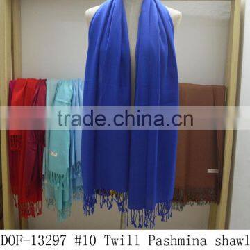 Fashion Women Twill Hot Popular Pashmina Shawl 100%viscose Solid Color photo-3