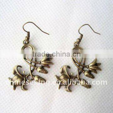 fashion flower charm earrings, fashion flower jewelry, hot cheap jewelry for woman