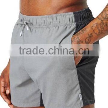 Fashion Spliced Colorblock Swim Trunks Skinny Fitness Swim Shorts 12 Inch Side Seam Length 22 Inch Leg Opening Mens Board Shorts photo-6