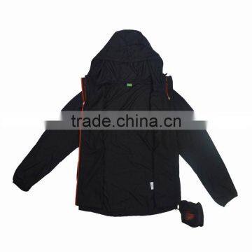 Soild Black Super Thin Fall Wearing Jacket Coat Mens Online Shopping photo-2