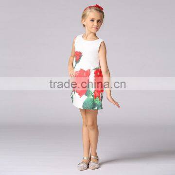 Ready Stock Kids Frock Design Dress One Piece Girls Party Dress Floral Printed Girls Princess Dress L-113 photo-6