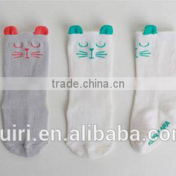 100% Cotton Baby Socks Slip-resistant Floor Socks Cartoon Kids Socks photo-3