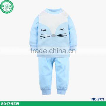 Wholesale Cotton Baby Sleep Suit Kids Cotton Pajama Sets photo-3