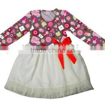 Wholesale Easter Baby Pearl Dress With Chicken for Children Kids Dress Clothing photo-3