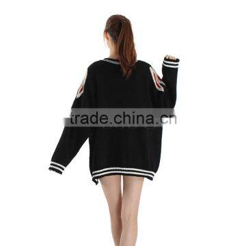 Flower Embroidery Cardigan Kimono 2017 Fall Fashion Girl Loose Cardigan Sweater photo-2