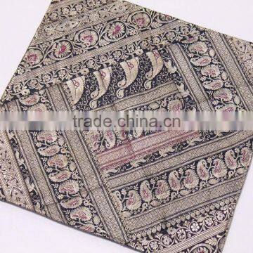 Chocolate Ethnic Cushion Covers Old Zari India Style Room Decor Pillow Cases photo-2