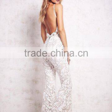 High Neck Hollow Out Sleeveless Halter Straps Maxi Dress photo-2