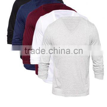 Long Sleeve T-Shirt With V Neck 5 Pack Save 25% China Products photo-2