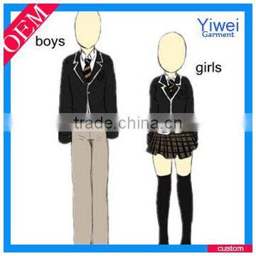 Newest Boys and Girls School Uniform Wholesale with High Quality School Uniform Design