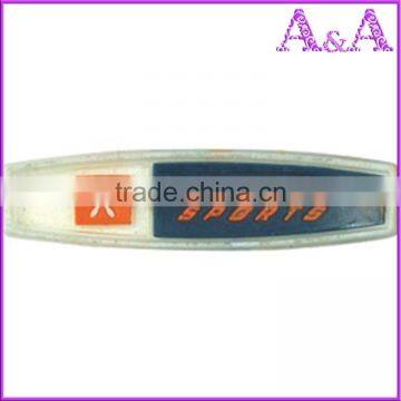 fashionable custom brand luggage bag silicone label PVC logo rubber tag