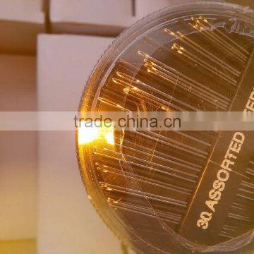 Stainless Steel Assorted Golden Hand Needle in Compact,30 Count photo-5