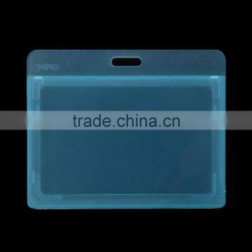 Custom Lightblue Horizontal Polyvinylchlorid Hard Plastic Credit Card Holder