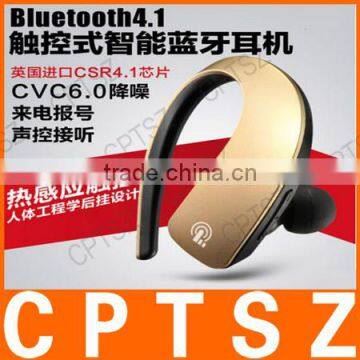 Smart Bluetooth Headset Ear Style Touch Button Voice Control Sport Stereo 4.1 Mini Wireless Multifunction photo-2