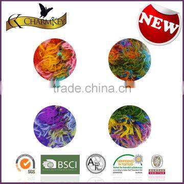 Charmkey Melange Yarn Women Scarf Knitting Yarn Microfiber Yarn With Metallic photo-4